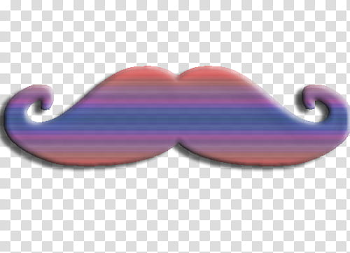 Purple and orange mustache illustratioon transparent background ...