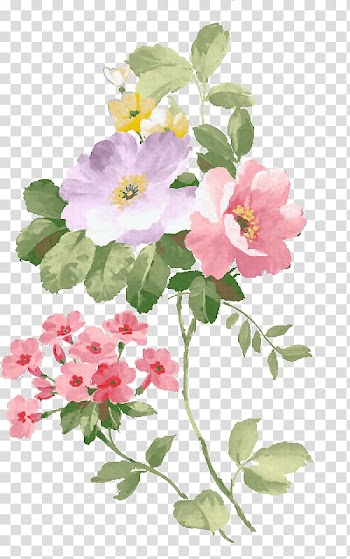 Purple and pink petaled flowers , Watercolour Flowers Watercolor painting, watercolour flower transparent background PNG clipart