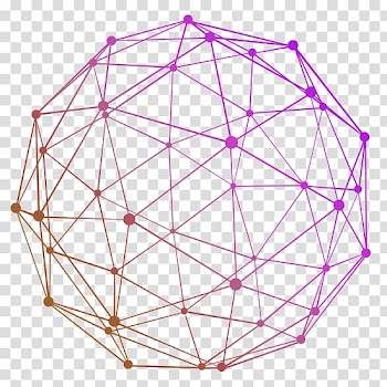 Purple and red spear poster, Ball Technology , Technology Network line ball transparent background PNG clipart