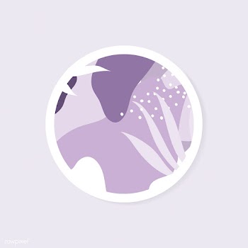 Purple and white Memphis design round badge v.. | Free stock vector - 539871