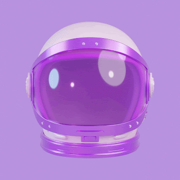 Purple astronaut helmet, 3D rendering | Free Photo - rawpixel