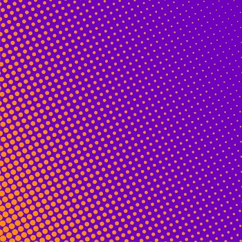 Purple background with orange halftone pattern Free Vector