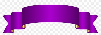 Purple Banner Transparent Png Clip Art Image - Faixa Para Topo De Bolo