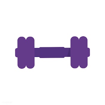 Purple barbell icon graphic illustration | Free stock vector - 429407