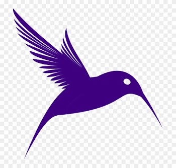 Purple Bird Clipart Love Birds Panda Free Images - Purple Humming Bird Purple Humming Bird Oval Ornament