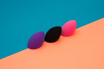 Purple, Black, And Pink Makeup Blenders
