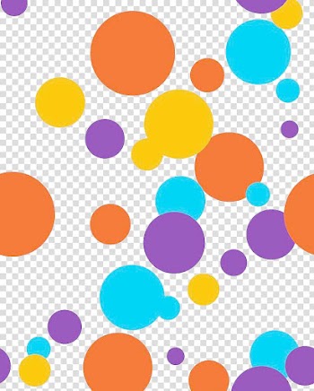 Purple, blue, and orange paint splatter , Color Circle Point , Colorful dots transparent background PNG clipart
