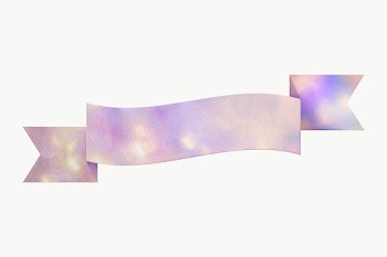 Purple bokeh lights ribbon banner design element | Free  transparent png - 2338181