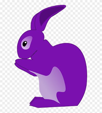 Purple Bunny Clipart - Rabbit Clip Art