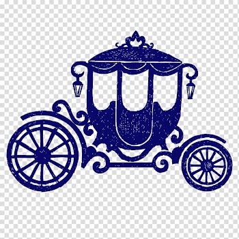 Purple carriage , Carriage Horse-drawn vehicle Wheel , Cartoon blue pumpkin carriage transparent background PNG clipart