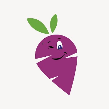 Purple carrot sticker, vegetable cartoon | Free PSD - rawpixel