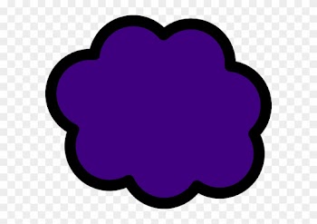 Purple Cloud Clip Art - Blue Clip Art