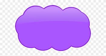 Purple Cloud Cliparts - Purple Text Bubble Transparent