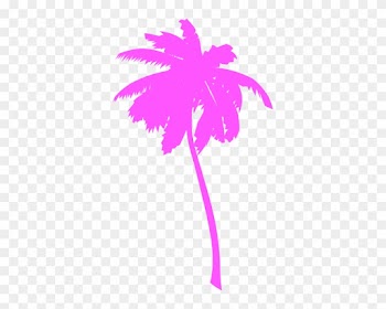 Purple Coconut Tree Clipart