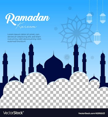 purple color ramadan sale social media post