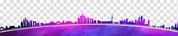 Purple , Colorful city transparent background PNG clipart