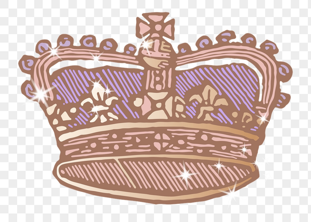 Purple crown png sticker, sparkly | Free PNG Illustration - rawpixel