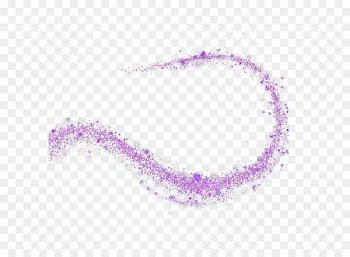 Purple curve star effect element 