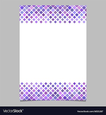 Purple diagonal square pattern page template vector image