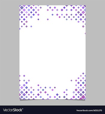Purple diagonal square pattern page template vector image