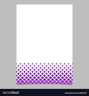 Purple diagonal square pattern page template vector image