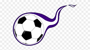 Purple Flame Soccer Ball Clip Art At Clker - Purple And Gold Soccer Ball