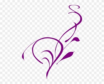 Purple Floral Border 1 Clip Art - Borders In Purple