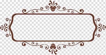 Purple floral border, Icon, Brown frame plant transparent background PNG clipart