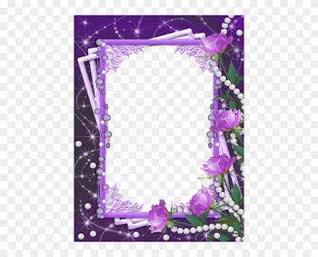 Purple Flower Borders And Frames - God Spoken Word Ministries