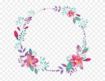 Purple Flower Borders - Purple Floral Border