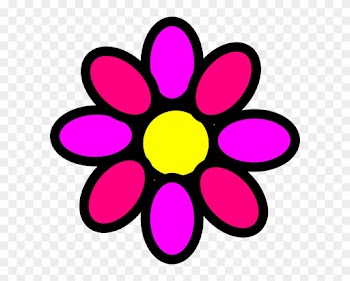Purple Flower Clipart Flower Power - Girly Flowers Clip Art
