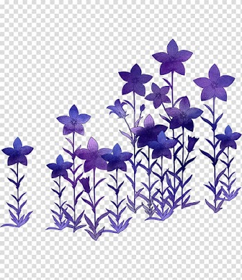 Purple Flower Romance, Floral decoration transparent background PNG clipart