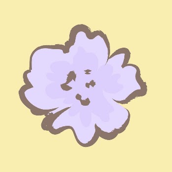 Purple flower sticker, pastel doodle | Free Vector Illustration - rawpixel