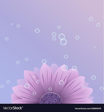 Purple flower vector image