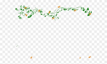 Purple Flower Vine Clip Art Borders - Floral Border Clip Art