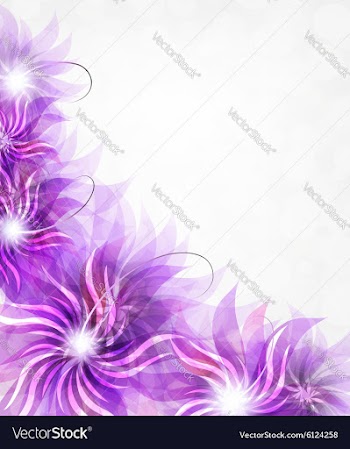 Purple flowers background vector image