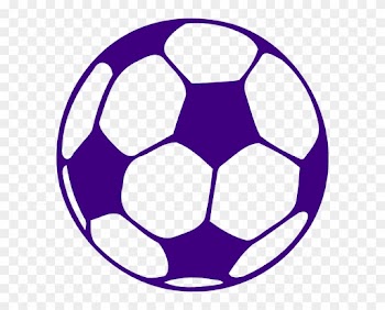 Purple Football Clip Art - Blue Soccer Ball Clip Art
