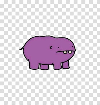 Purple -footed animal sticker transparent background PNG clipart