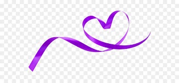 Purple fresh love ribbon with decorative patterns 
