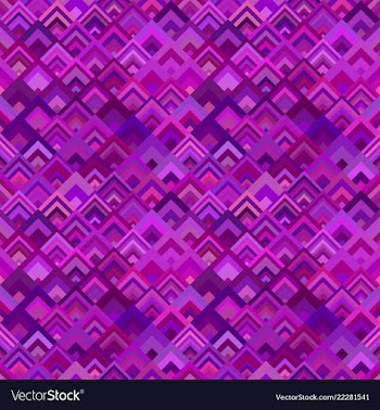 Purple geometric diagonal shape tile mosaic vector image