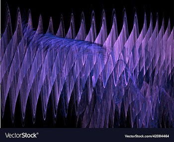 purple geometric graphic pattern on black