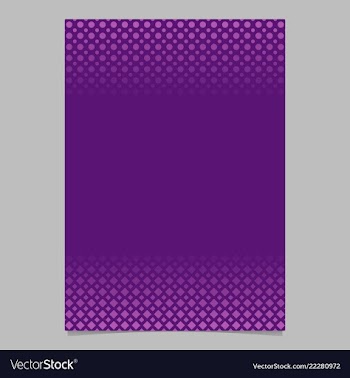 Purple geometric halftone pattern flyer design vector image