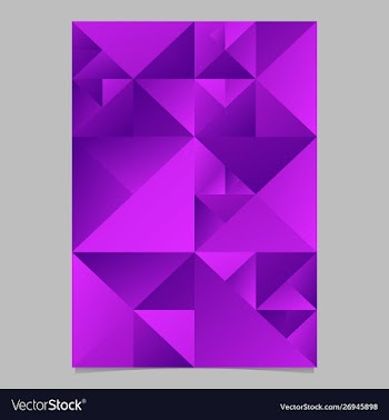 Purple geometrical abstract polygonal triangle vector image