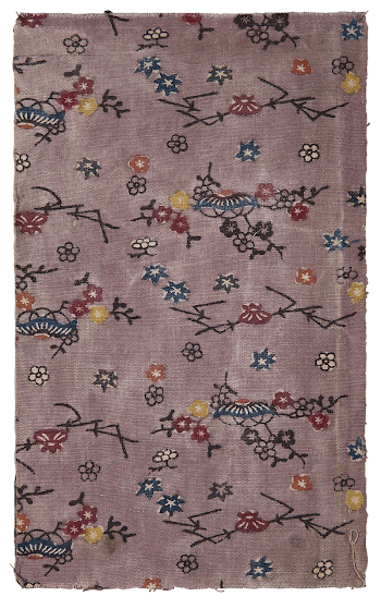 Purple-ground fragment with florals and | Free Photo - rawpixel