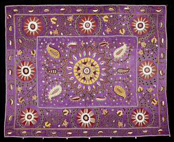 purple ground with stylized flowers | Free Photo - rawpixel