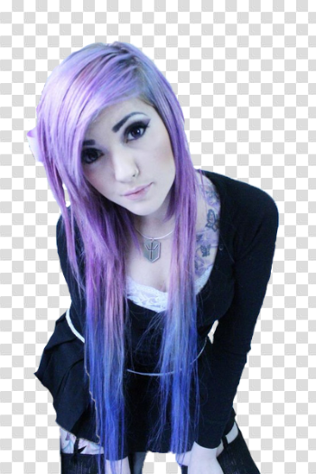 Purple-Hair Goth Girl png by lovethekitty387 on DeviantArt