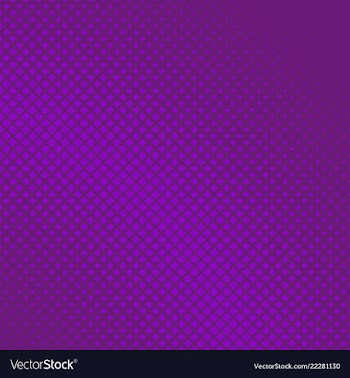 Purple halftone diagonal square background vector image