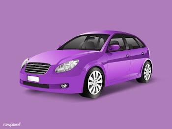 Purple hatchback car in a purple background v.. | Free stock vector - 540323