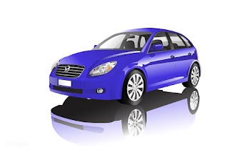 Purple hatchback car isolated on white vector | Free stock vector - 540177