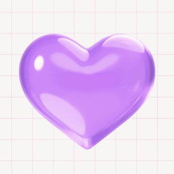 Purple heart, 3D rendering design | Free Photo - rawpixel